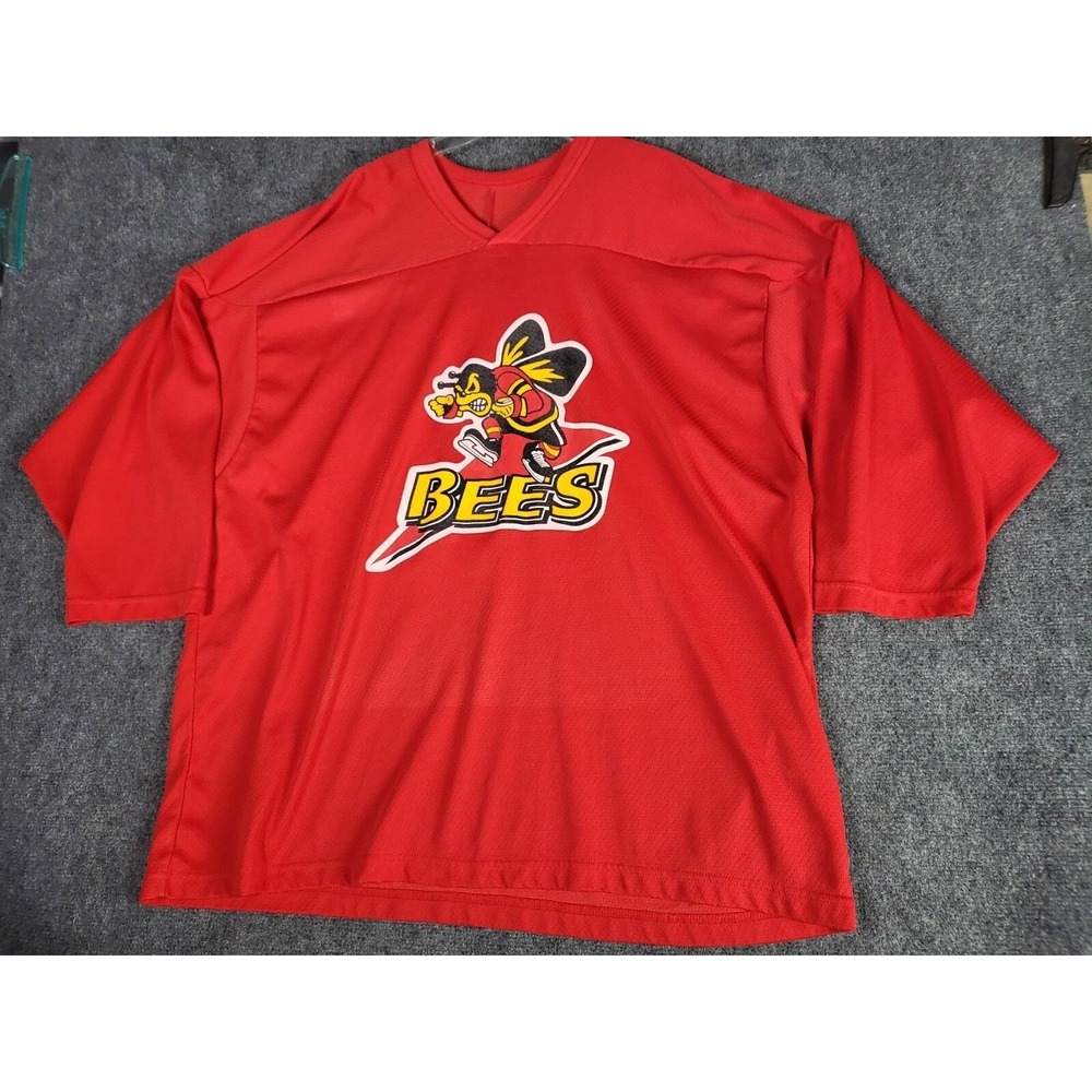 Brecksville Bees Hockey Jersey Mens Sz XL McGroarty CCM Graphic Print Sweater
